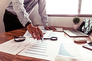 risk assessment being performed by an IT advisor