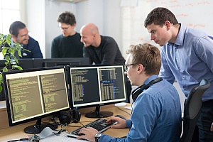Developers performing security testing 