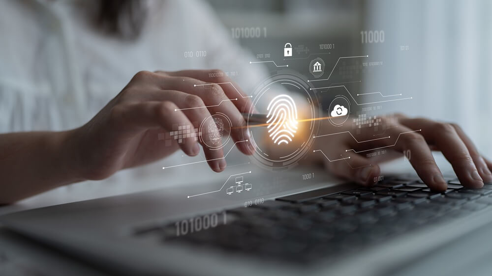 fingerprint identification and cybersecurity system ensuring secure access
